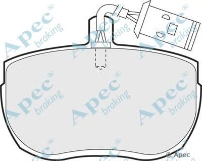 APEC BRAKING pad735 -  Комплект тормозных колодок, дисковый тормоз